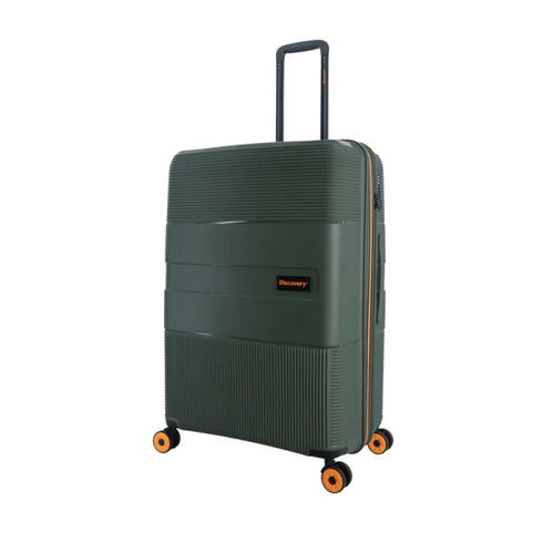 Βαλίτσα μεγάλη 76.5x51.5x31cm Discovery DL02HO-01-11 χακί/πορτοκαλί